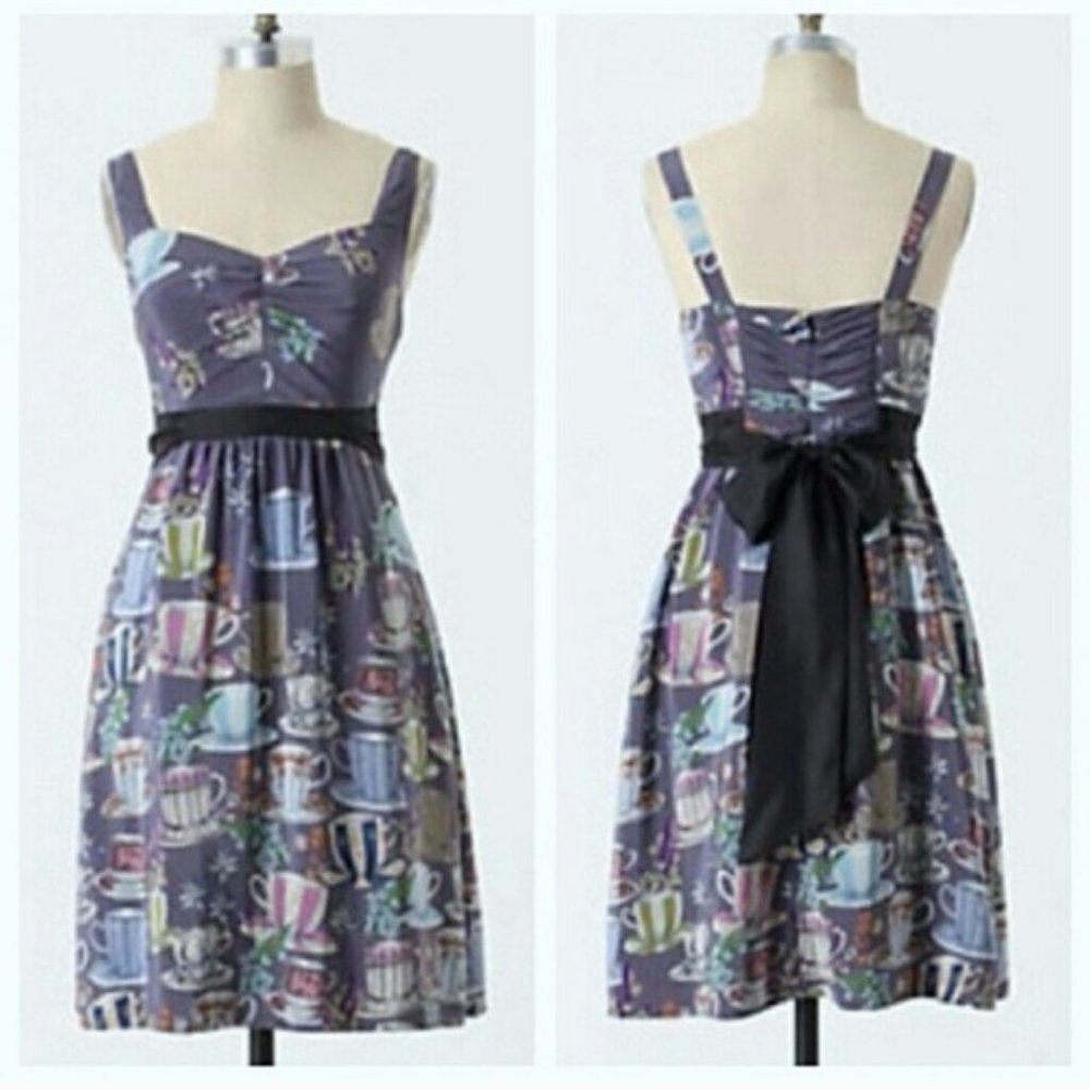 NWT Anthropologie Floreat Teacup Dress Sz 4